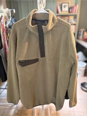 Dri-Duck Olive Green Sherpa Pullover - XXL